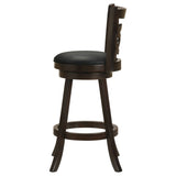 Calecita Swivel Bar Stools with Upholstered Seat Cappuccino (Set of 2) | Coaster | Home Elegance USA