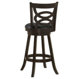 Calecita Swivel Bar Stools with Upholstered Seat Cappuccino (Set of 2) | Coaster | Home Elegance USA