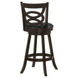 Calecita Swivel Bar Stools with Upholstered Seat Cappuccino (Set of 2) | Coaster | Home Elegance USA