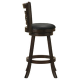 Calecita Swivel Bar Stools with Upholstered Seat Cappuccino (Set of 2) | Coaster | Home Elegance USA