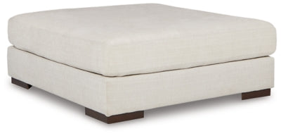 Ashley Natural Lyndeboro Oversized Accent Ottoman - Chenille