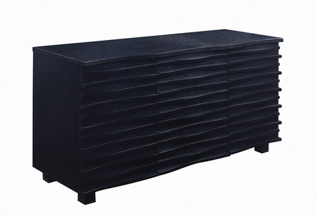 Sideboard - Stanton 3-drawer Rectangular Server Black
