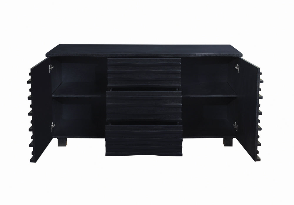 Sideboard - Stanton 3-drawer Rectangular Server Black