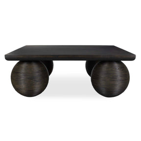 Kasson Sphere Leg Coffee Table - Black by Uttermost - View 1