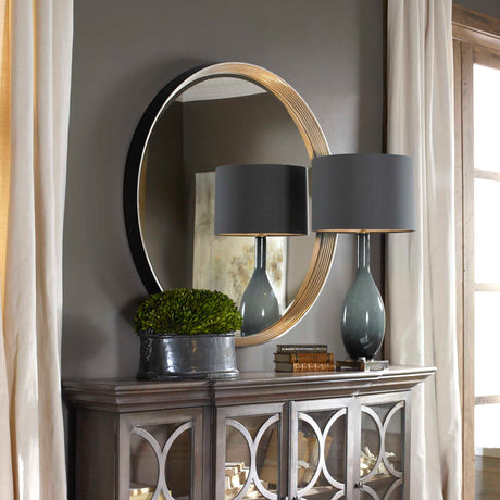 Serenza Round Mirror - Silver by Uttermost - View 2