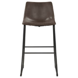 Bar Stool - Michelle Armless Bar Stools Two-tone Brown and Black (Set of 2)