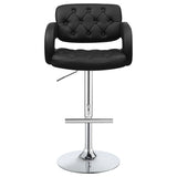 Brandi Adjustable Bar Stool Black and Chrome | Coaster - 102555 - Home Elegance USA - 4