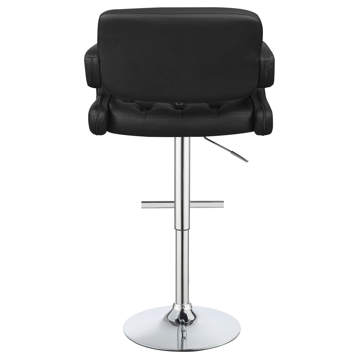 Brandi Adjustable Bar Stool Black and Chrome | Coaster - 102555 - Home Elegance USA - 7