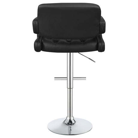 Adjustable Bar Stool - Brandi Adjustable Bar Stool Black and Chrome