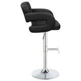 Brandi Adjustable Bar Stool Black and Chrome | Coaster - 102555 - Home Elegance USA - 8