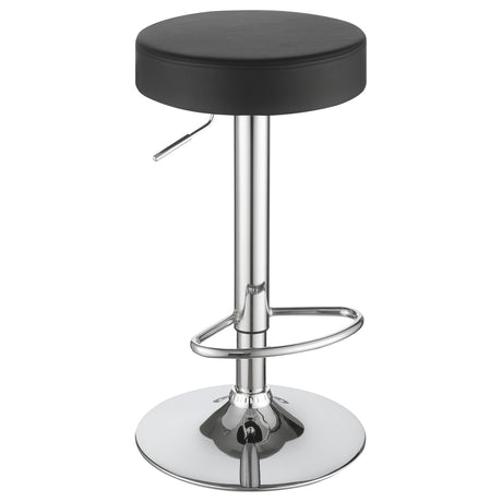 Adjustable Bar Stool - Ramses 29" Adjustable Bar Stool Chrome and Black