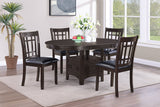 Lavon 5 - piece Dining Room Set Espresso and Black | Coaster | Home Elegance USA