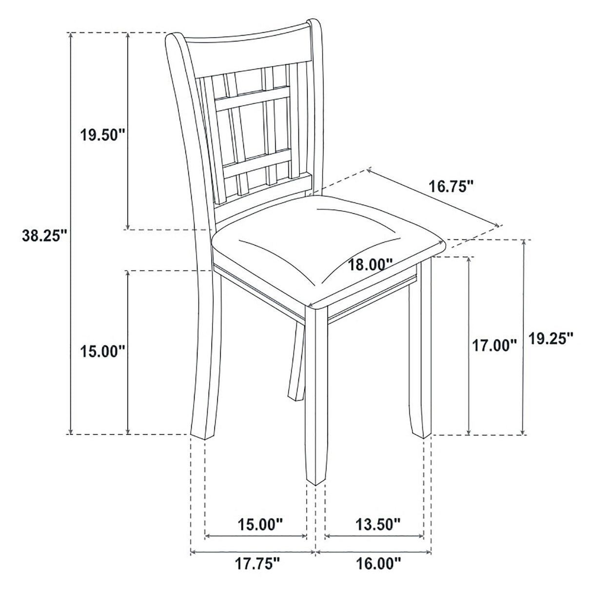 Lavon 5 - piece Dining Room Set Espresso and Black | Coaster | Home Elegance USA