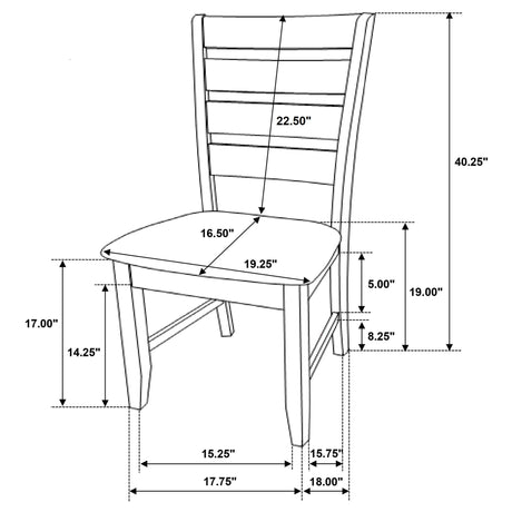 Dalila Dining Room Set Cappuccino and Black - 102721 - S5 - image - 12