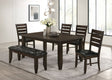Dalila Dining Room Set Cappuccino and Black | Coaster | Home Elegance USA