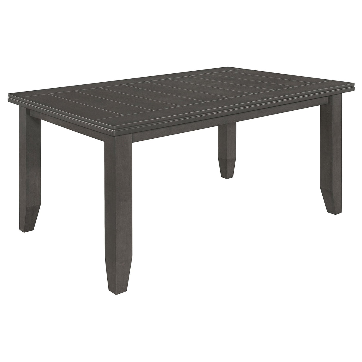 Dalila Rectangular Plank Top Dining Table Dark Grey | Coaster - 102721GRY - Home Elegance USA - 1