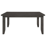 Dalila Rectangular Plank Top Dining Table Dark Grey | Coaster - 102721GRY - Home Elegance USA - 3