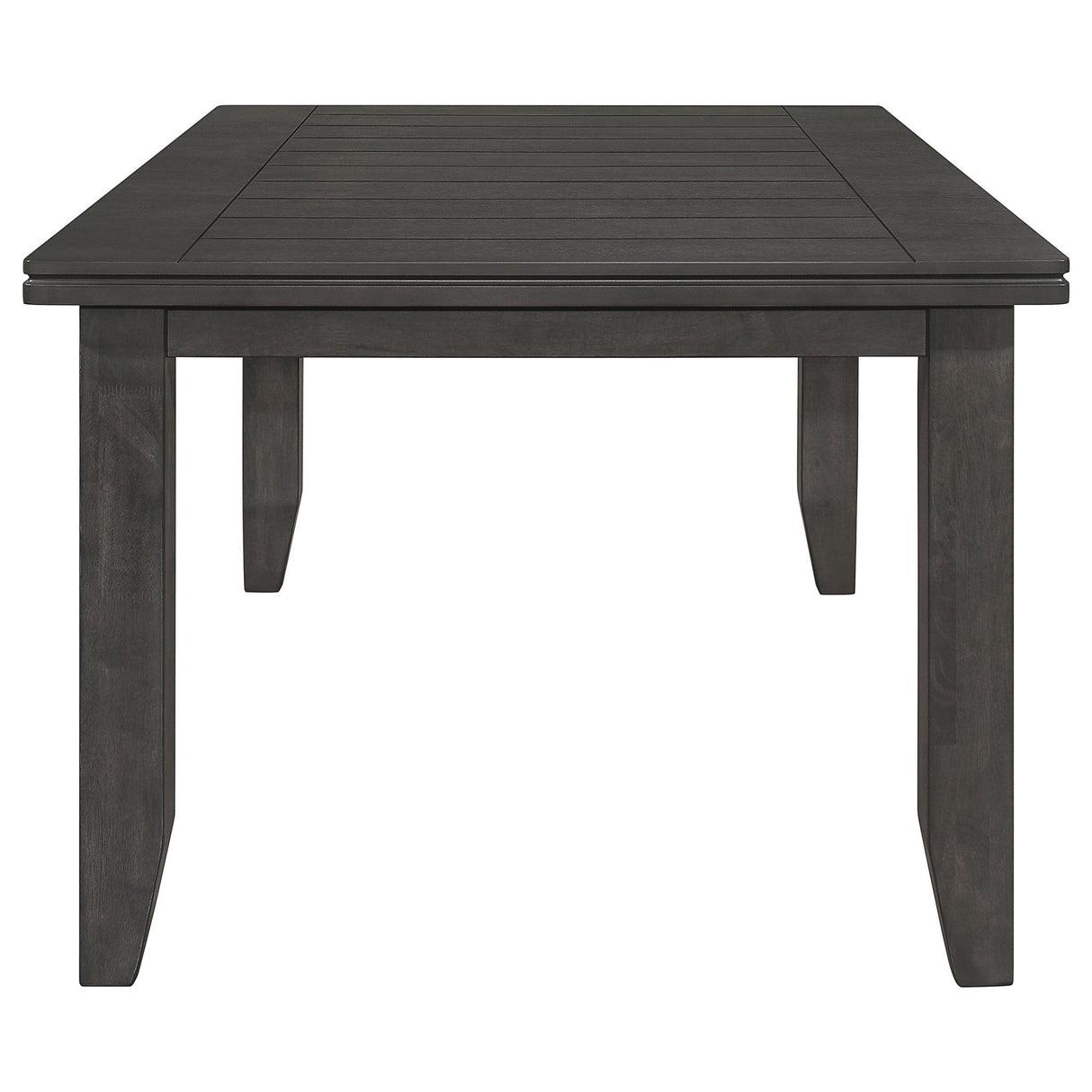 Dalila Rectangular Plank Top Dining Table Dark Grey | Coaster - 102721GRY - Home Elegance USA - 4