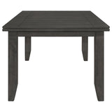 Dalila Rectangular Plank Top Dining Table Dark Grey | Coaster | Home Elegance USA