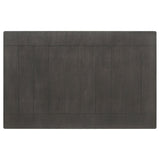 Dalila Rectangular Plank Top Dining Table Dark Grey | Coaster | Home Elegance USA