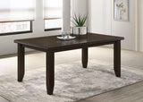 Dalila Rectangular Dining Table Cappuccino | Coaster | Home Elegance USA