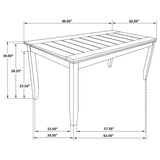 Dining Table - Dalila Rectangular Dining Table Cappuccino