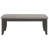 Dalila Padded Cushion Bench Grey and Dark Grey | Coaster - 102723GRY - Home Elegance USA - 3