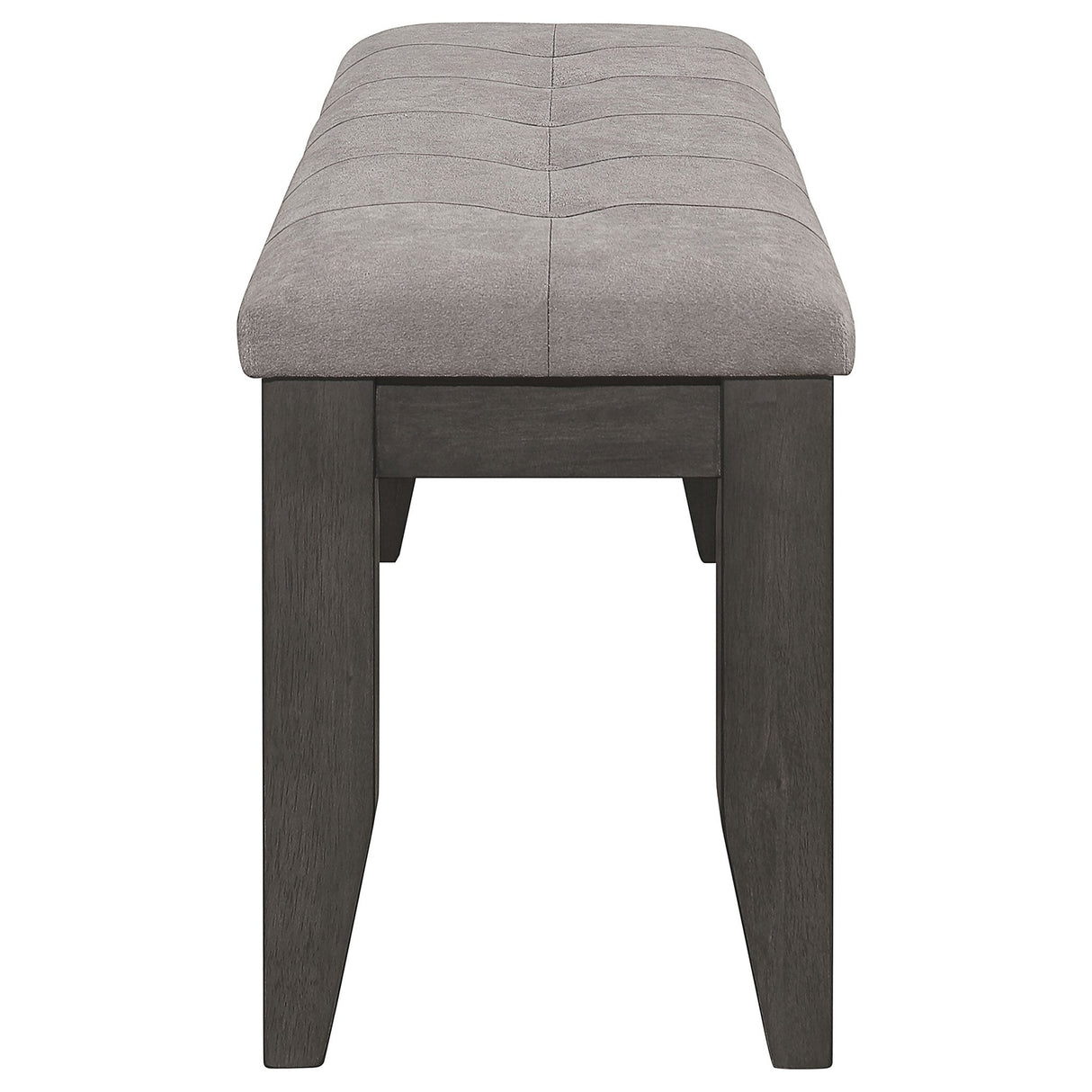 Dalila Padded Cushion Bench Grey and Dark Grey | Coaster - 102723GRY - Home Elegance USA - 5