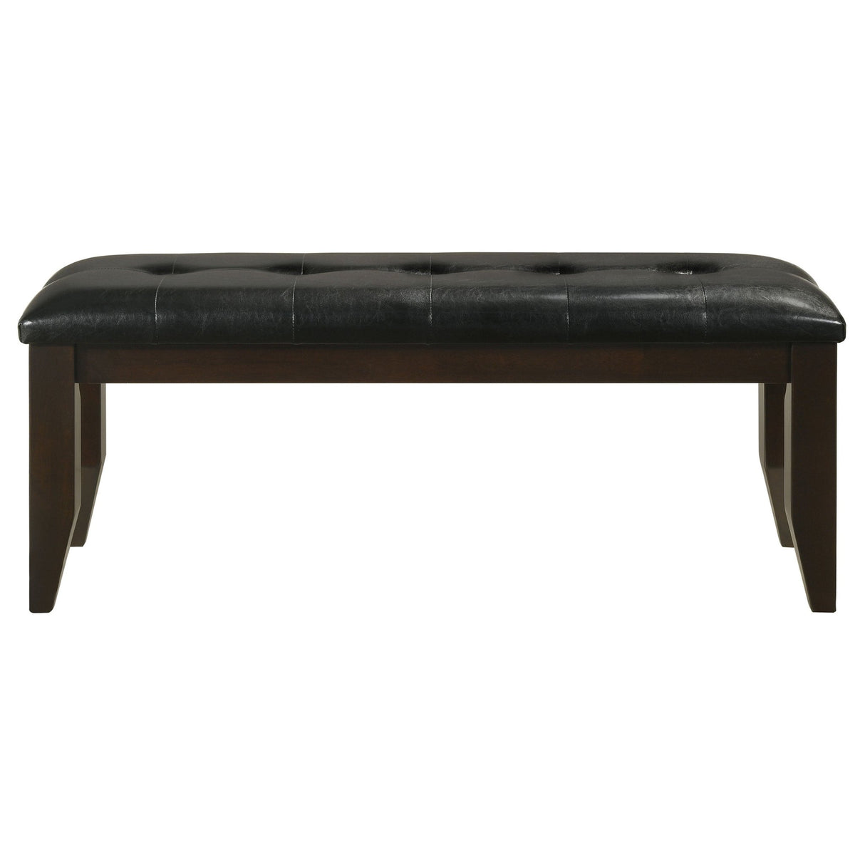 Dalila Tufted Upholstered Dining Bench Cappuccino and Black | Coaster | Home Elegance USA