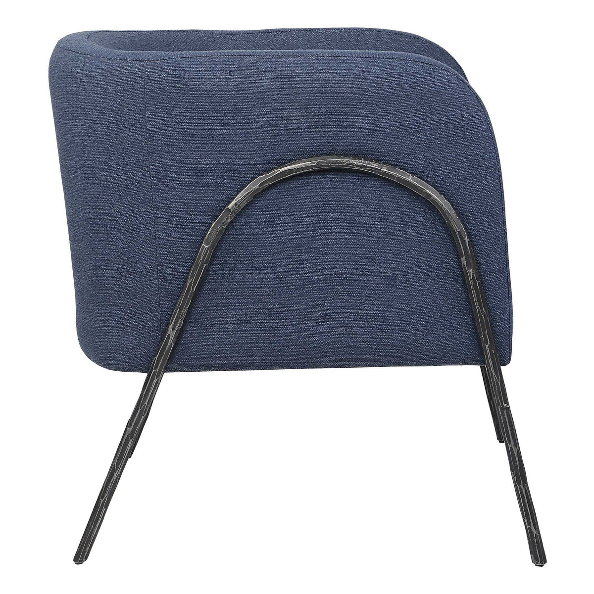 Jacobsen Barrel Chair Denim - Blue by Uttermost - View 4
