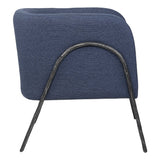 Jacobsen Barrel Chair Denim - Blue by Uttermost - View 4