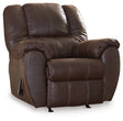 Ashley Walnut McGann Rocker Recliner - Faux Leather | Home Elegance USA