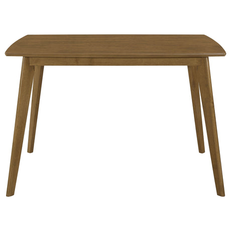 Kersey 5 - piece Rectangular Dining Set Chestnut and Tan | Coaster | Home Elegance USA