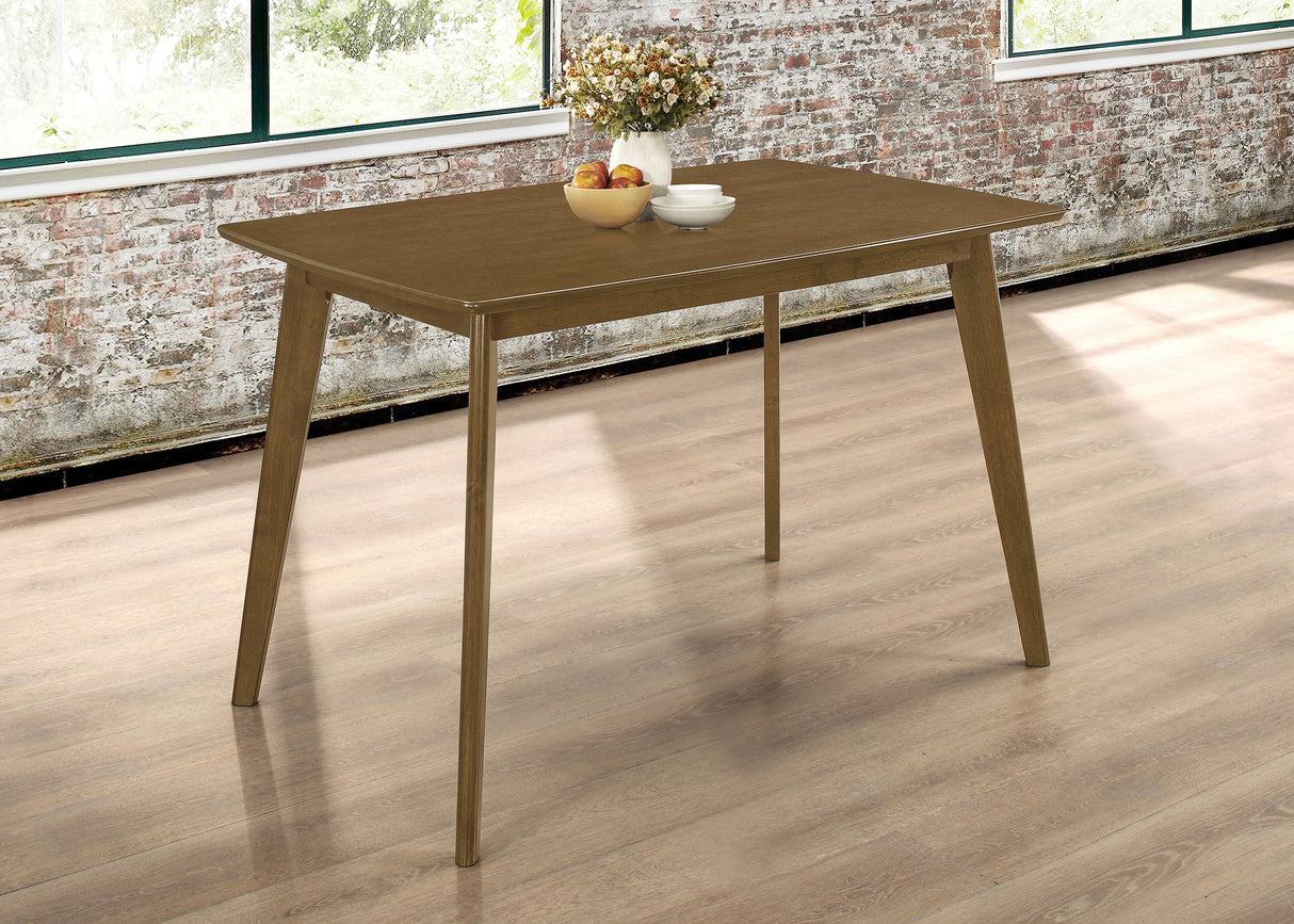 Dining Table - Kersey Dining Table with Angled Legs Chestnut