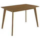 Dining Table - Kersey Dining Table with Angled Legs Chestnut