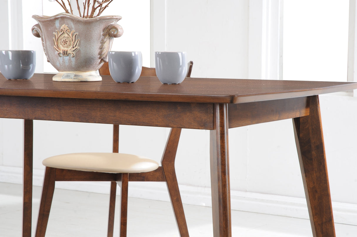 Dining Table - Kersey Dining Table with Angled Legs Chestnut