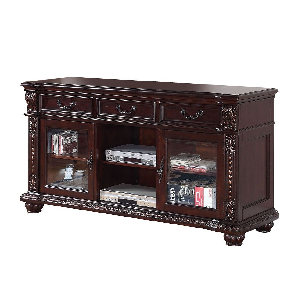 Anondale Tv Stand 10321 Cherry Finish | Acme - 10321 - Home Elegance USA - 2