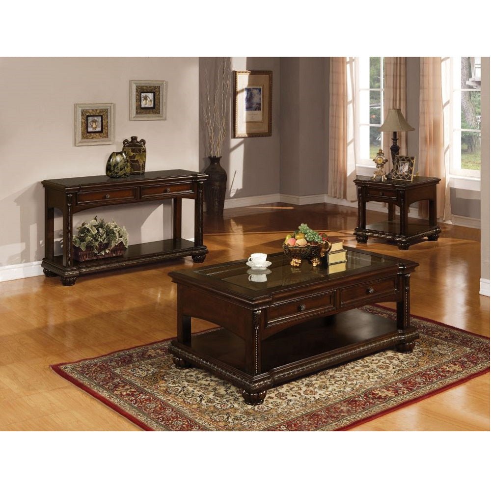 Anondale Coffee Table 10322 Cherry Finish | Acme - 10322 - Home Elegance USA - 3