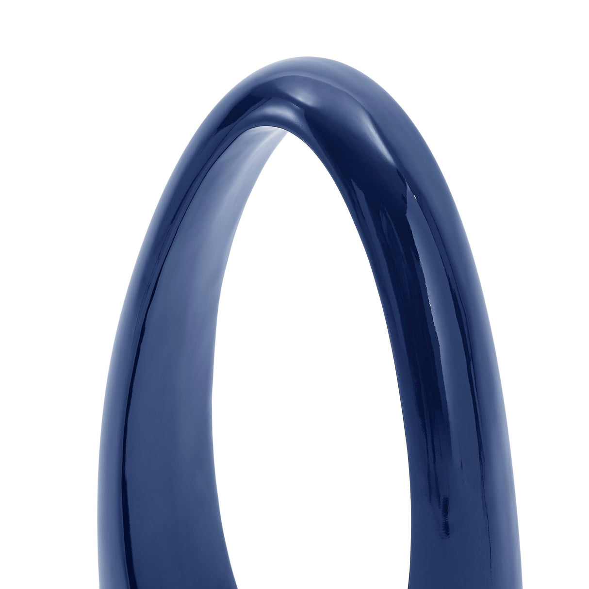 Mandolin Small Floor Vase Sculpture // Glossy Blue  | Finesse - Home Elegance USA