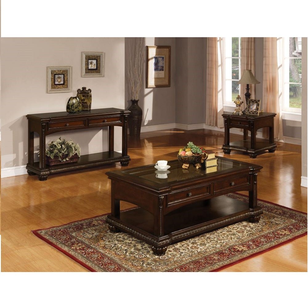 Anondale Sofa Table 10324 Cherry Finish | Acme - 10324 - Home Elegance USA - 3