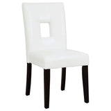 Side Chair - Shannon Open Back Upholstered Dining Chairs White (Set of 2)