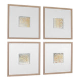Now & Then Abstract Art (Set of 4) - Light Brown by Uttermost - View 4