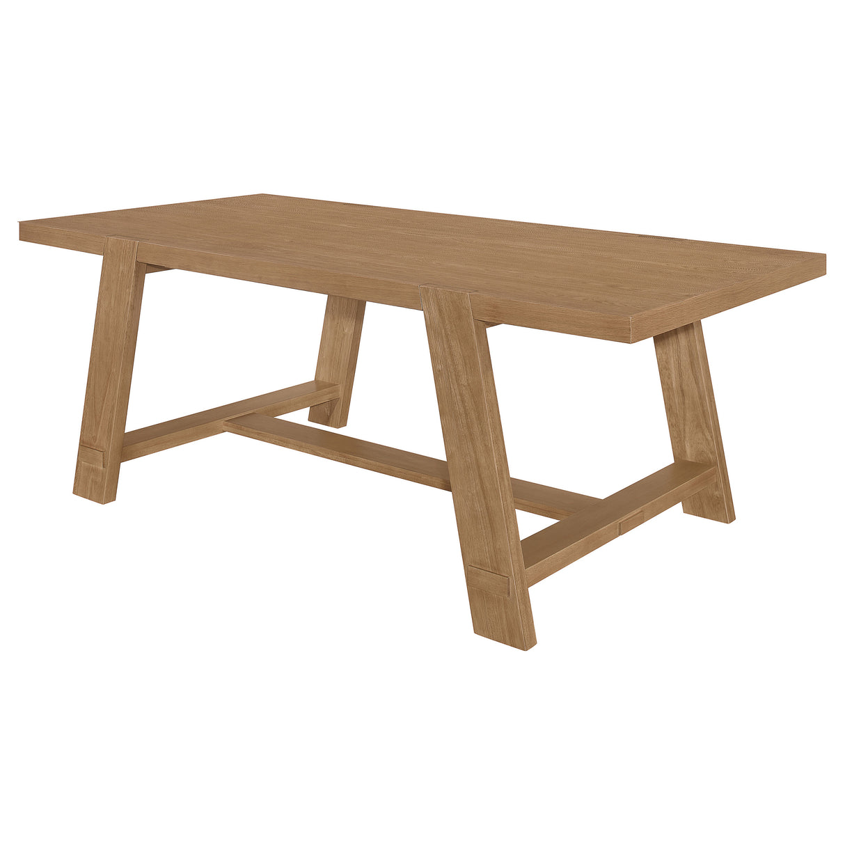 Dining Table - Sharon Rectangular Trestle Base Dining Table Blue and Brown