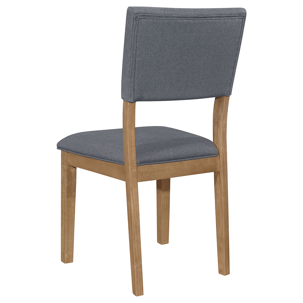 Side Chair - Sharon Open Back Padded Upholstered Dining Side Chair Blue and Brown (Set of 2)