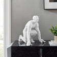 Pixel Running Man  // Matte White  | Finesse - sold by Home Elegance USA