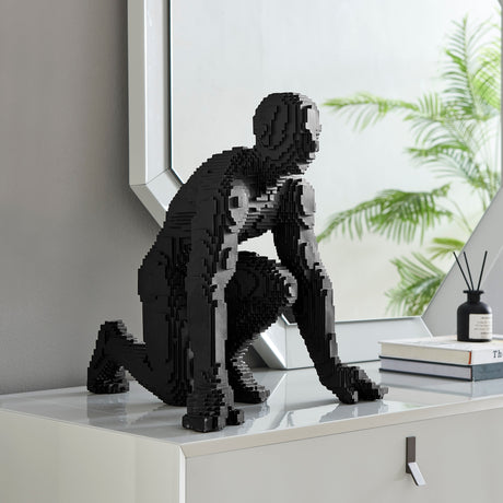 Pixel Running Man  // Matte Black  | Finesse - Home Elegance USA