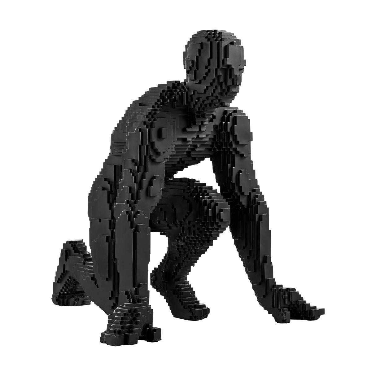 Pixel Running Man  // Matte Black  | Finesse - Home Elegance USA