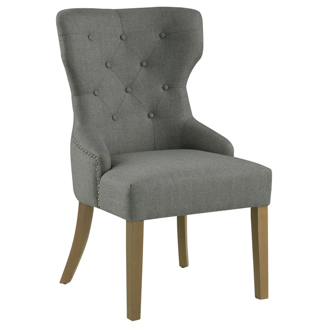 Baney Tufted Upholstered Dining Chair Grey | Coaster | Home Elegance USA