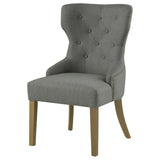 Baney Tufted Upholstered Dining Chair Grey | Coaster | Home Elegance USA