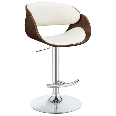 Dana Adjustable Bar Stool Ecru and Chrome | Coaster - 104966 - Home Elegance USA - 3